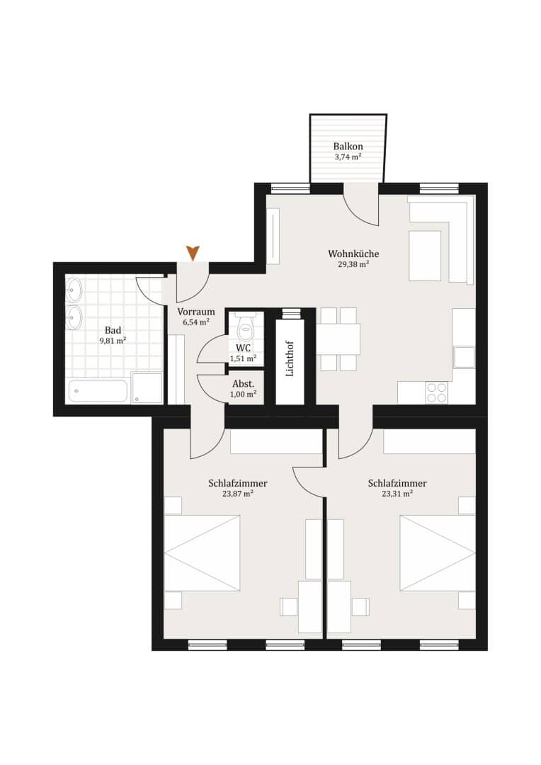 Old building gem with balcony! Exclusive first occupancy after high-quality renovation!