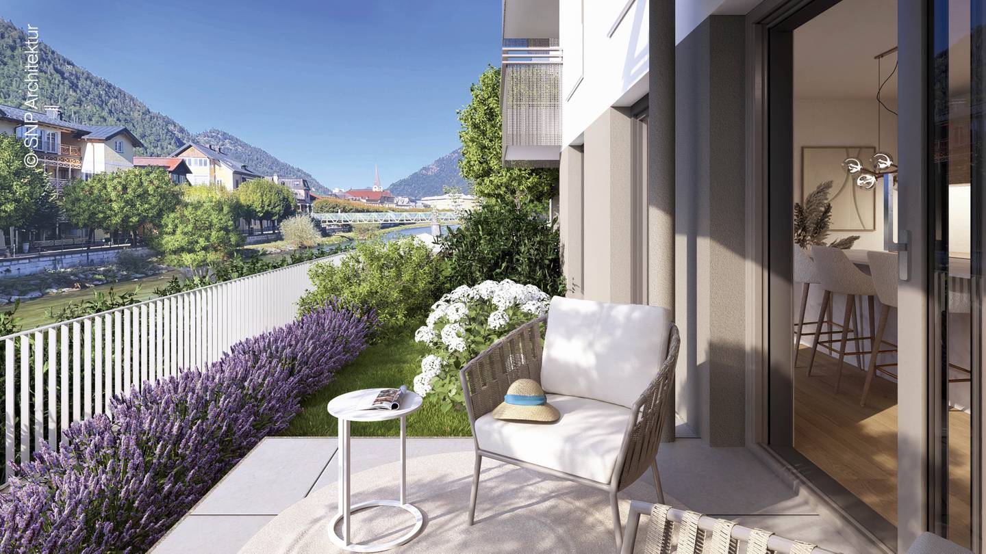 Wohnung am Traunufer gute Lage mit Terrasse