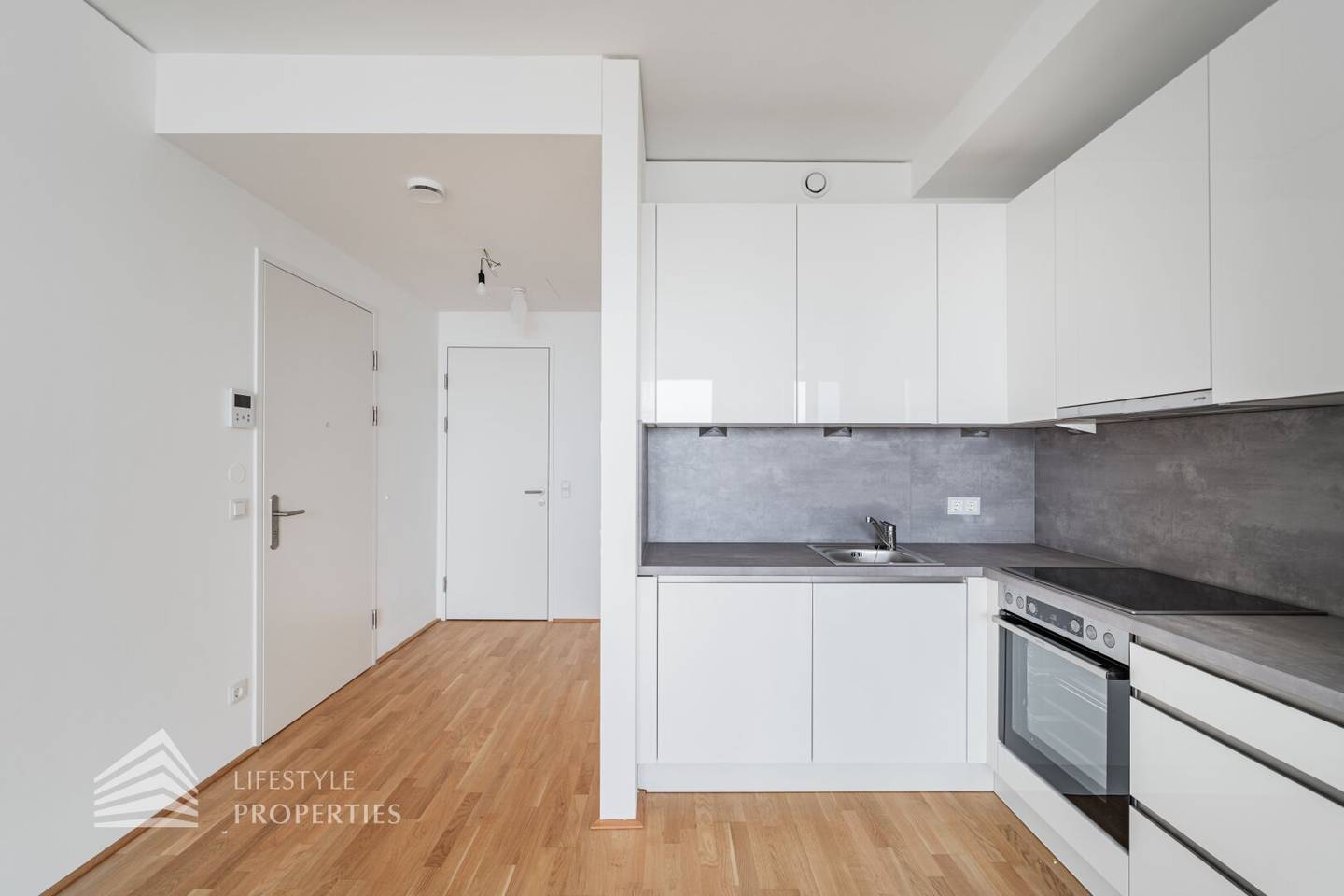 Newly built apartment with Donauinsel view