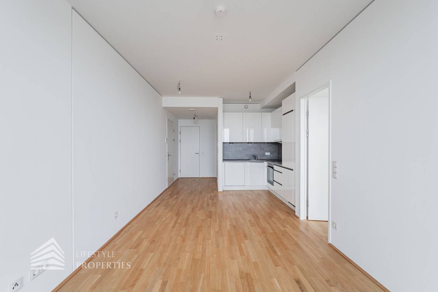 Newly built apartment with Donauinsel view
