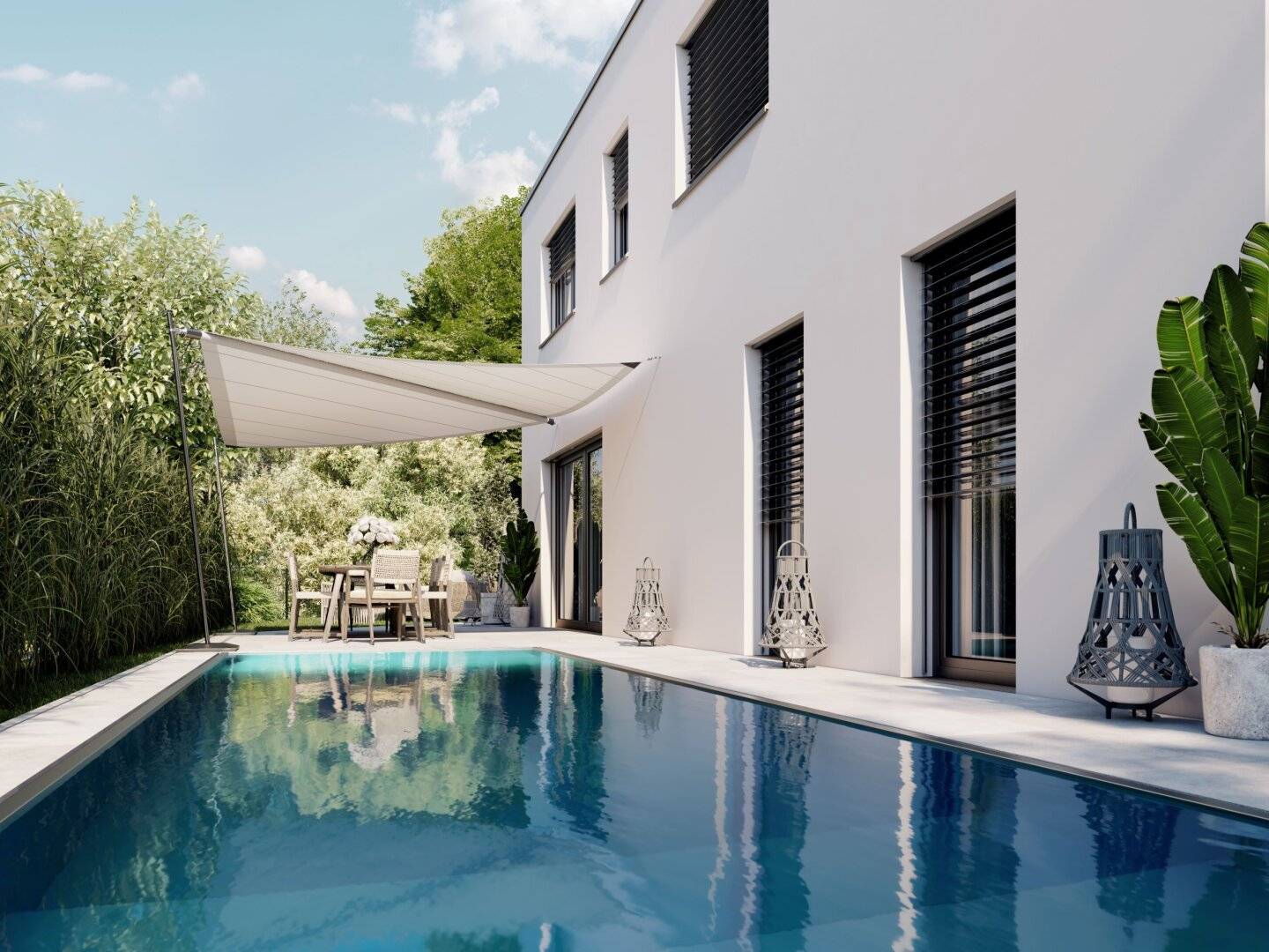 Modern single-family house with garden and underground parking in Alt-Liefering