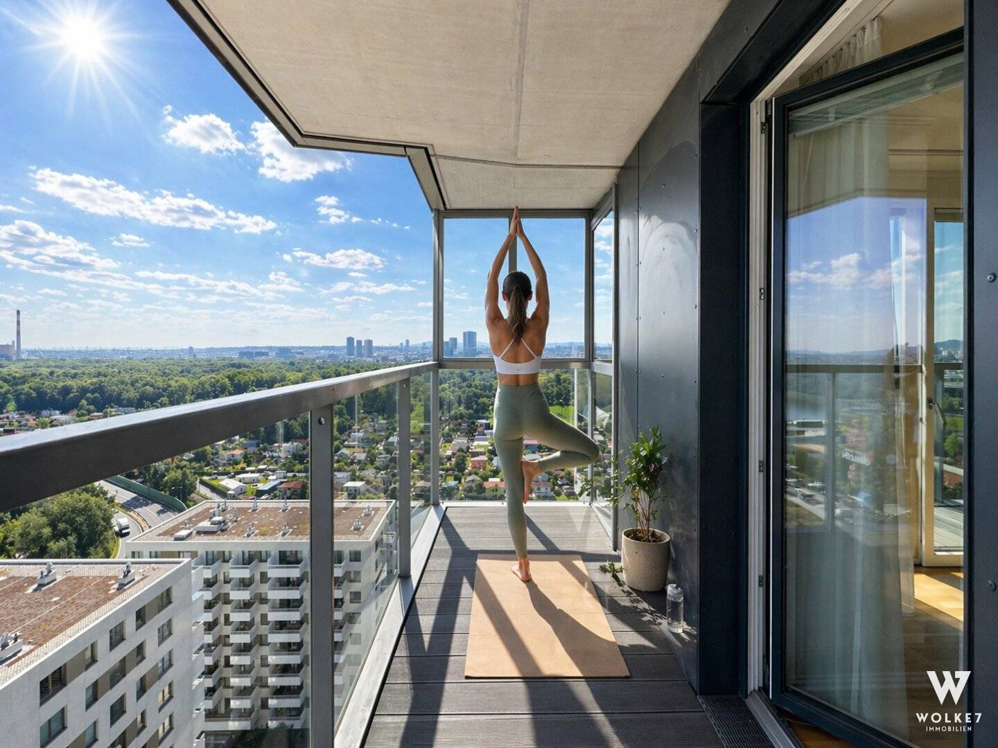 Wohnung im Marina Tower mit Donaupanorama