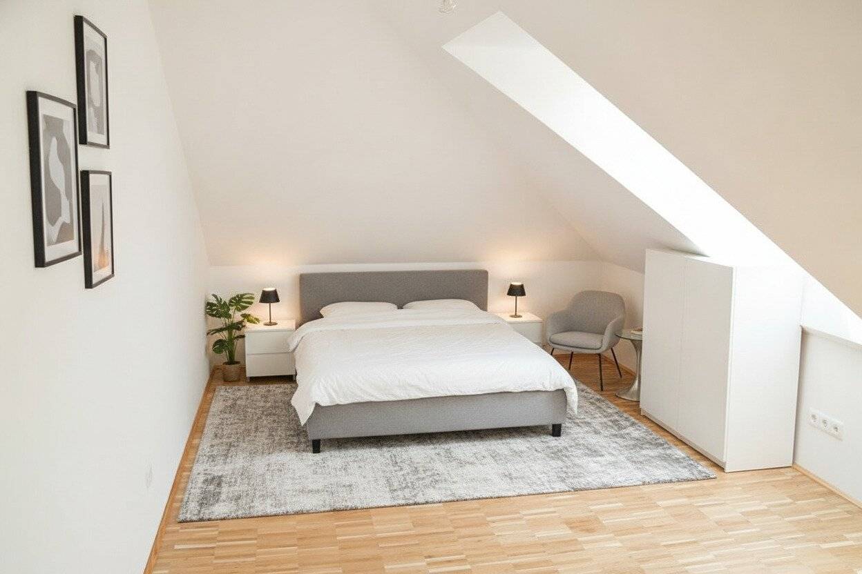 Dachgeschosswohnung mit Terrasse lichtdurchflutet