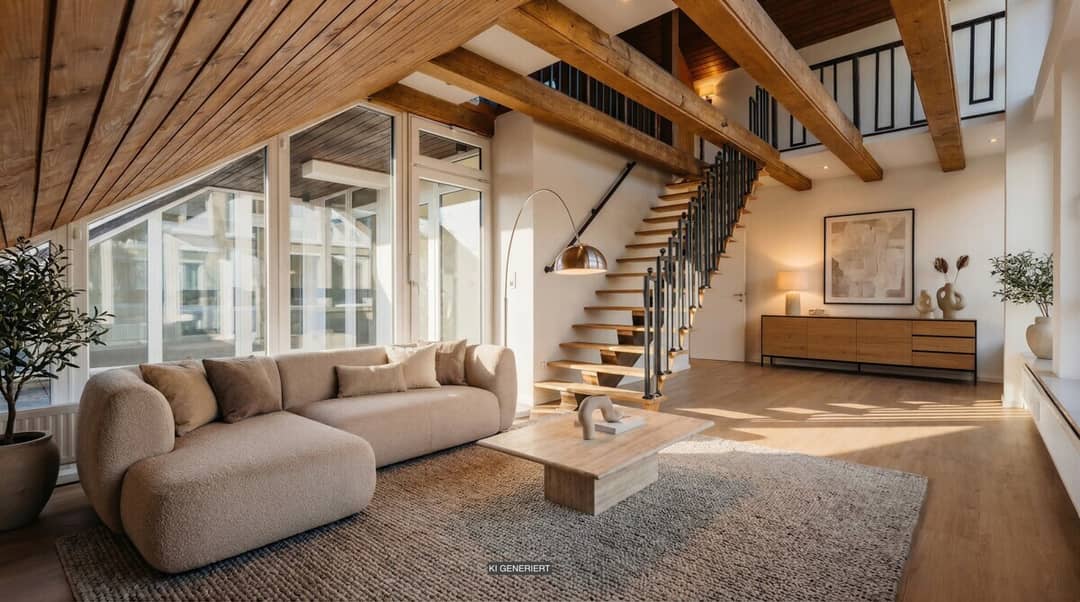 Top floor apartment with sunny roof terrace