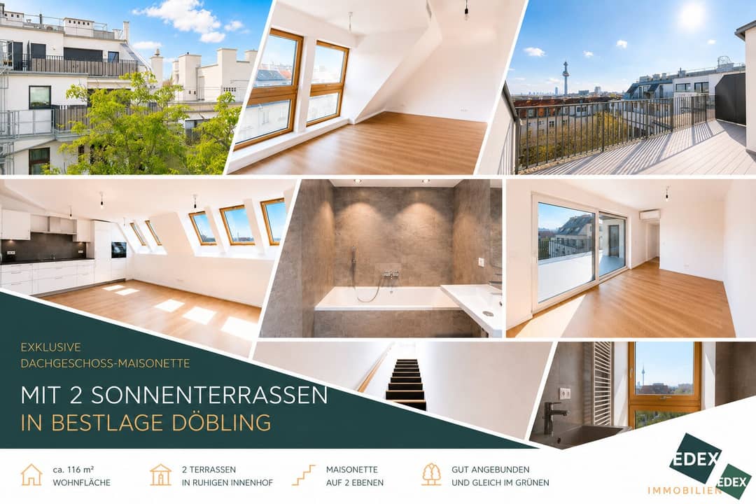 Dachgeschosswohnung Unverbaubarer Blick Zwei Terrassen