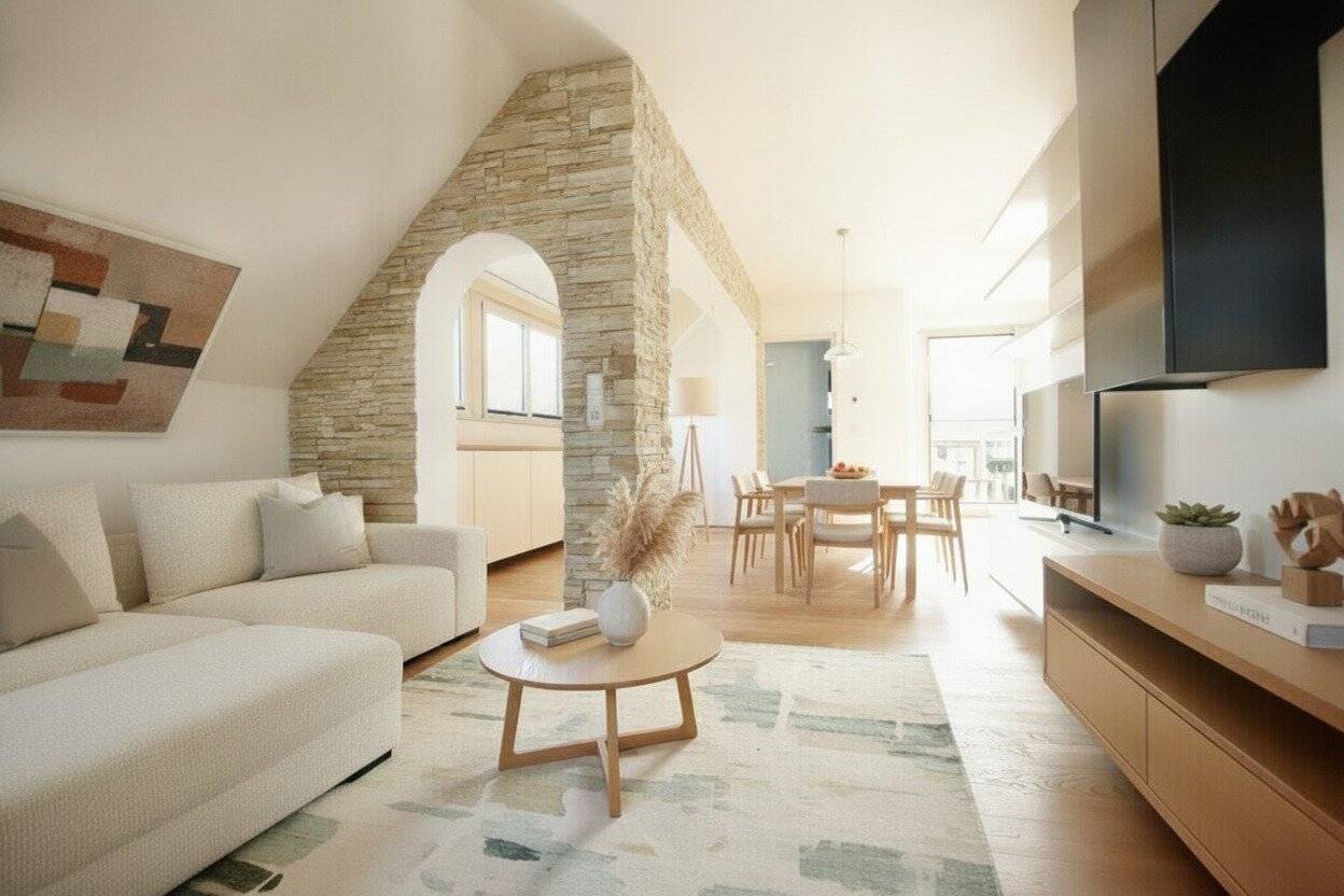 Attic apartment in Josefiau with terrace and parking