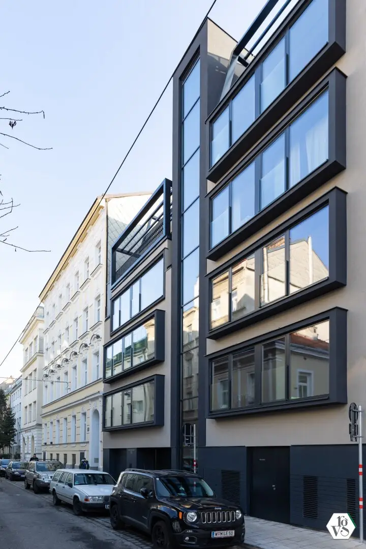 Moderner Neubau beim Brunnenmarkt