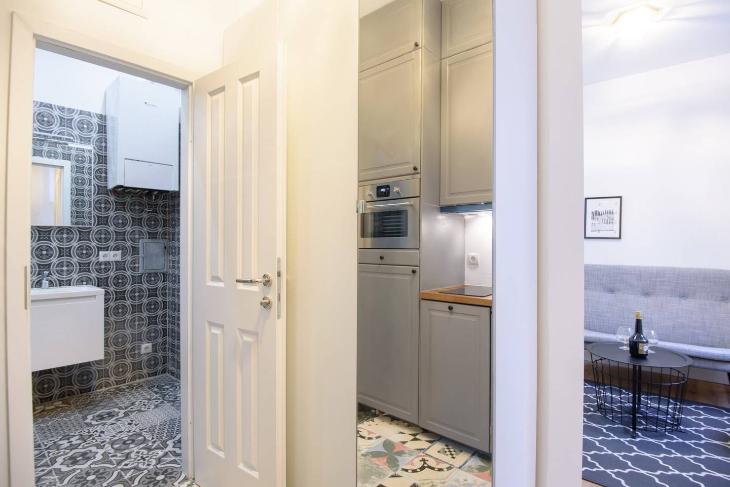 Garçonnière nahe Brunnenmarkt mit Einbauküche