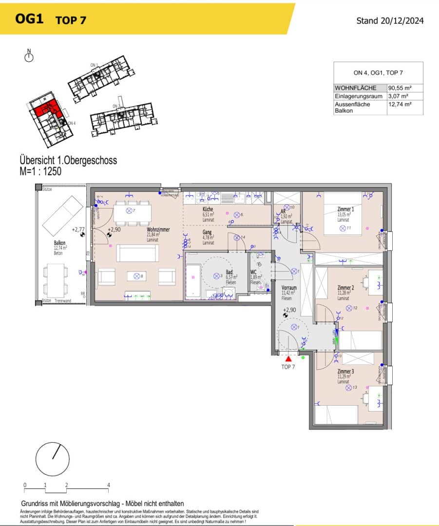 Wohnung Viertel Grün Wiener Neustadt Erstbezug