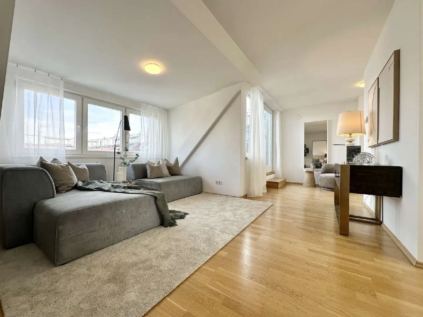 Maisonette apartment attic level with terrace