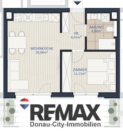 Commission free first occupancy apartment with terrace