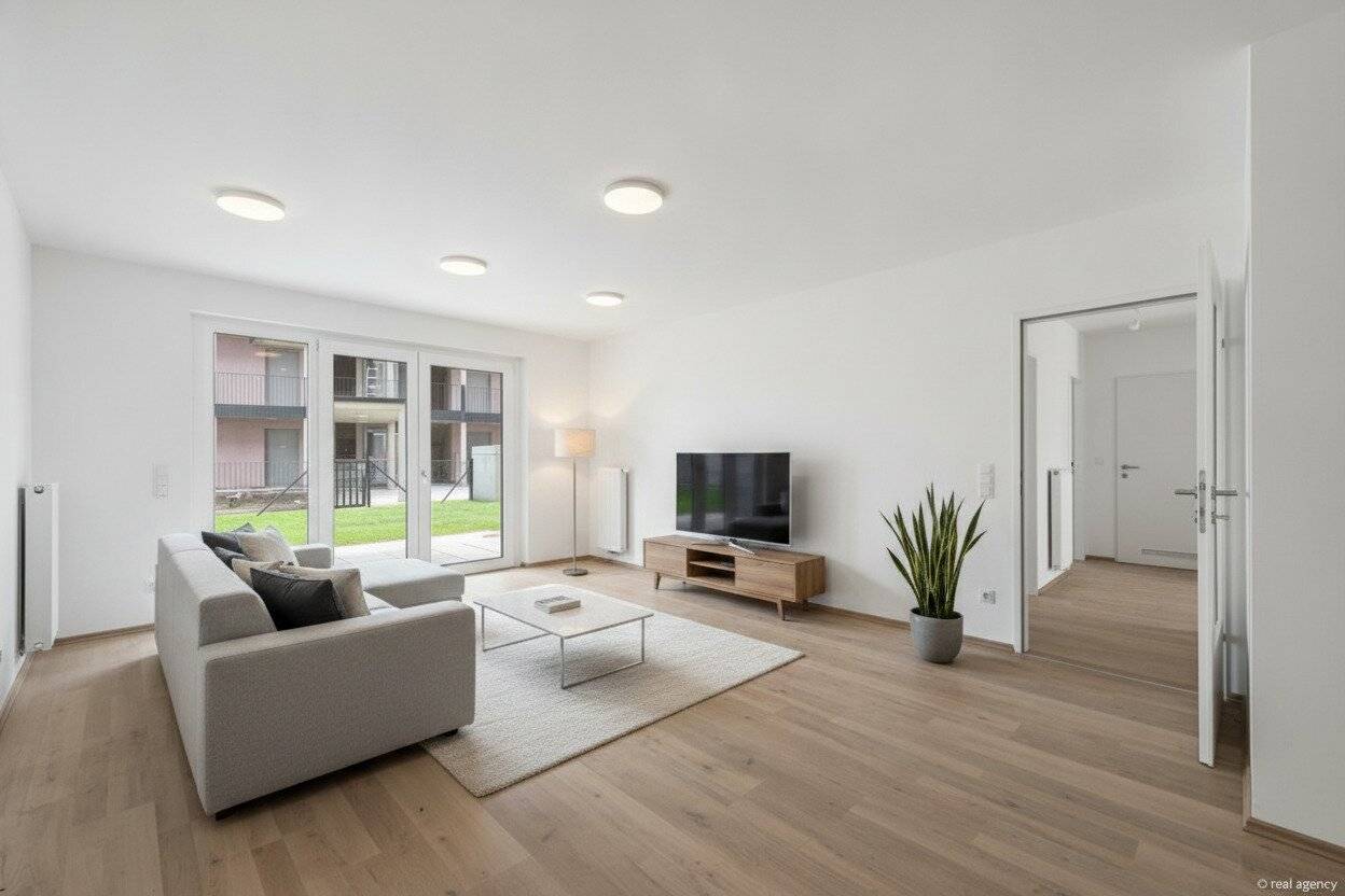 Viertel Grün Wohnung Erstbezug Garten