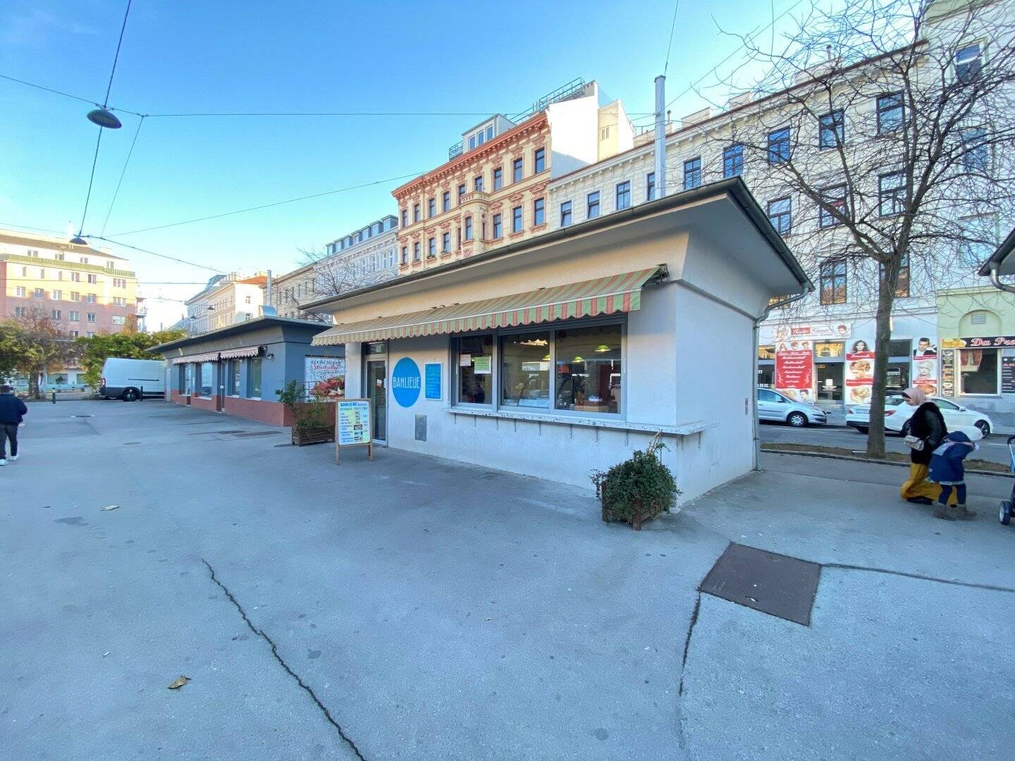 Modernized Market Stall Near Augarten