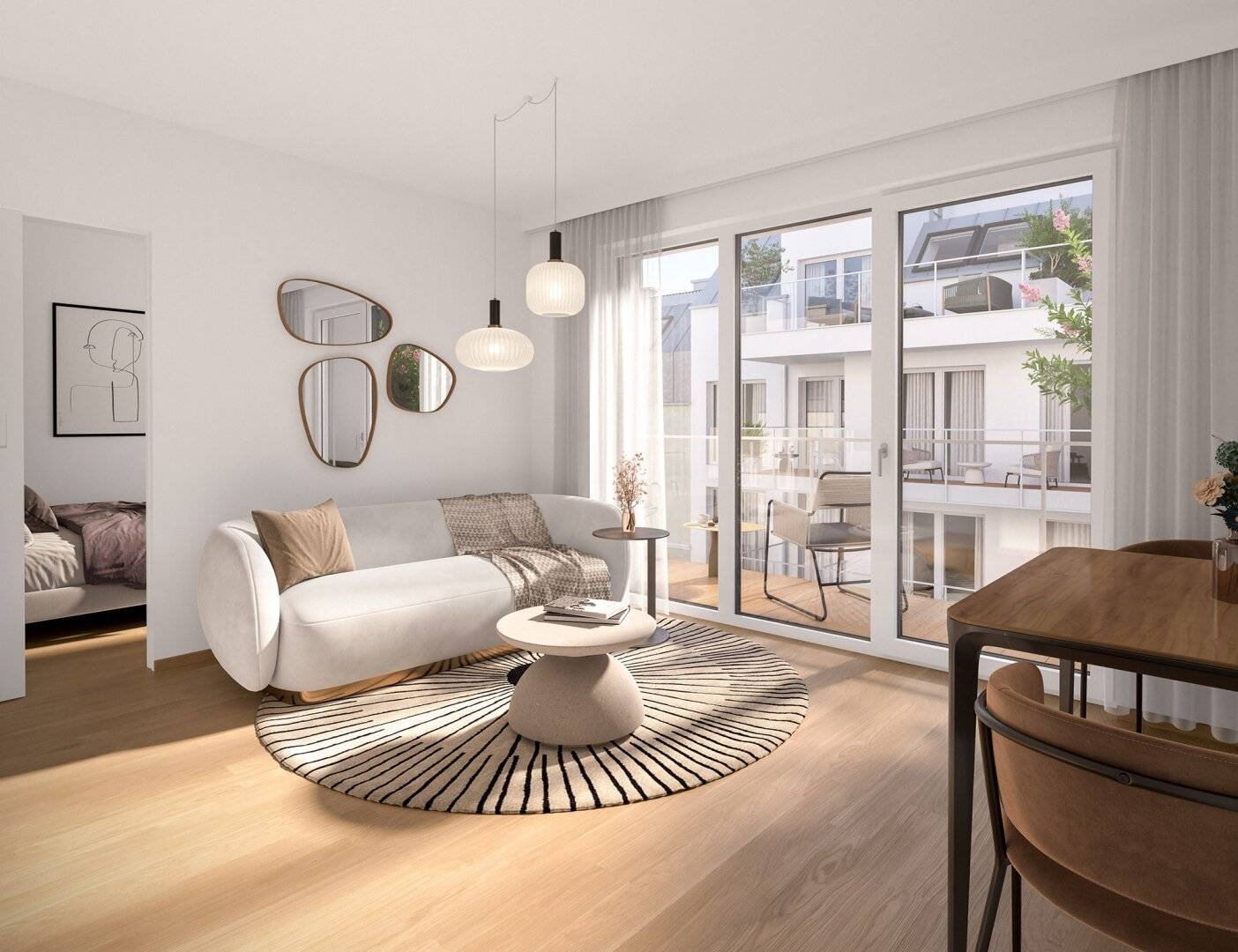 Bright Apartment with Balcony in the Nordbahn Quarter