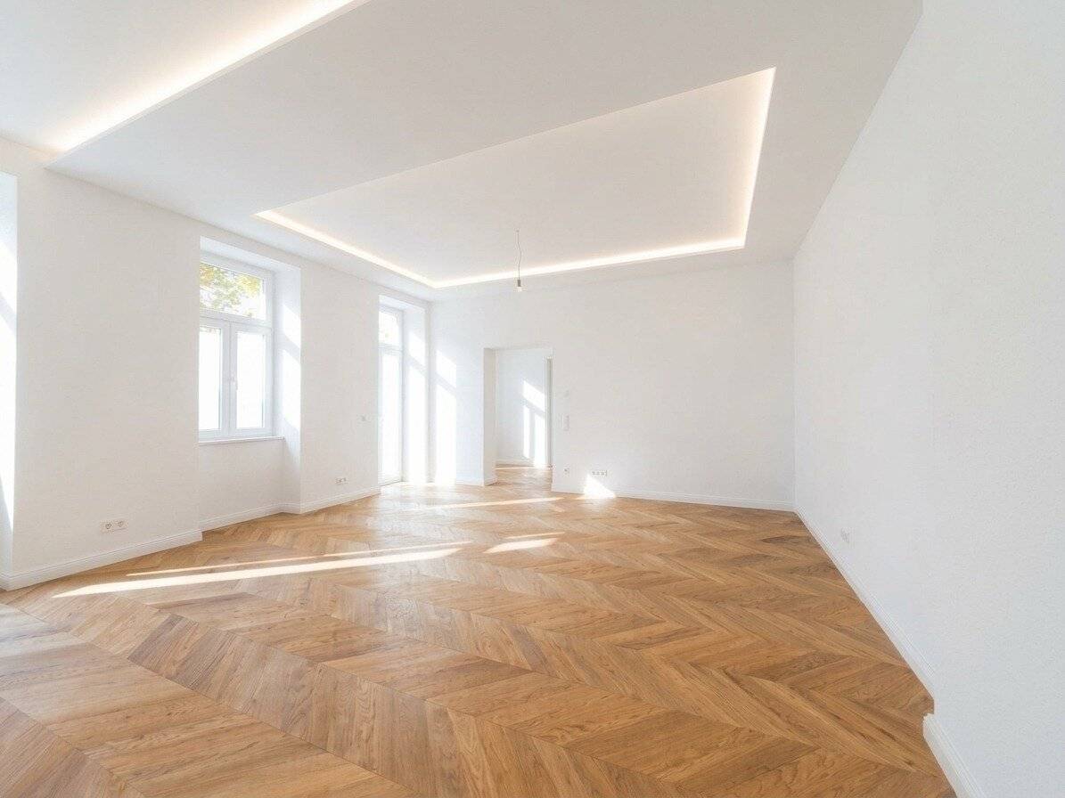 Stylish period apartment with two balconies and green views in a central location