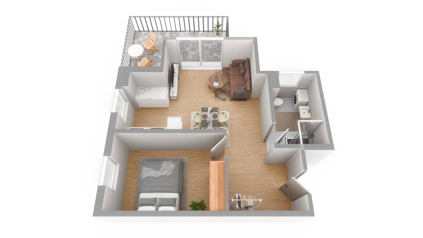 Neubauwohnung mit Balkon am Froschberg
