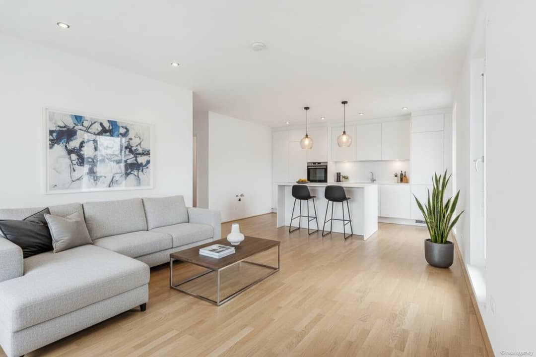 Helle Neubauwohnung mit Balkon und Garten im Viertel Grün