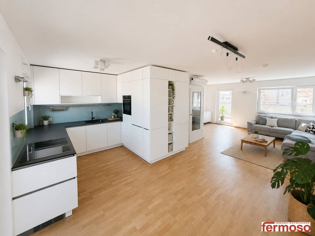 Helle Dachgeschosswohnung mit zwei Terrassen und Blick über Wien