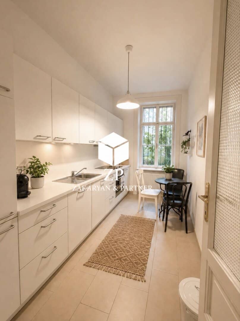 Stylish three room apartment with timeless elegance