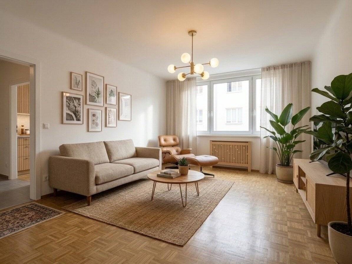 Bright renovated 2-room apartment with balcony in the 4th district