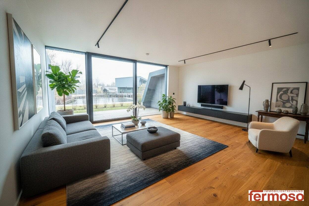 Modern Garden Apartment with Spacious Open Kitchen