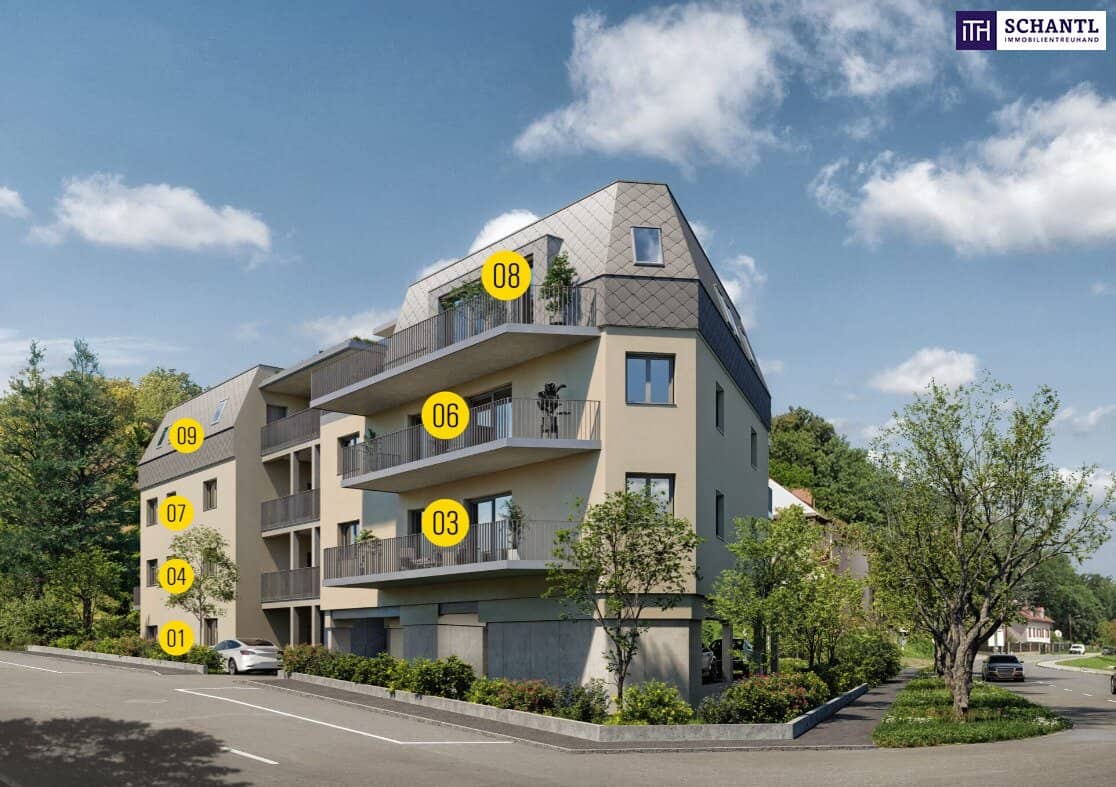 Neubauwohnung mit großem Balkon in Eggenberg