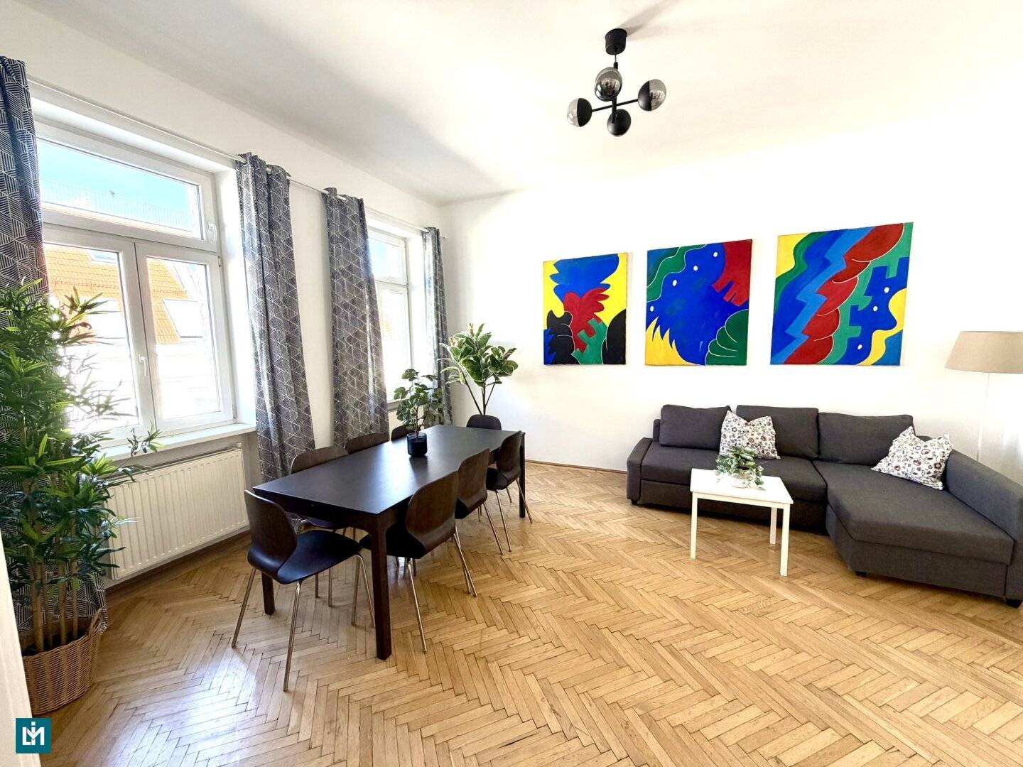 Möblierte 4-Zimmer-Wohnung nahe Naschmarkt