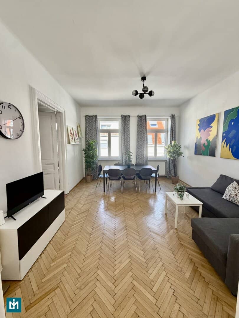 Möblierte 4-Zimmer-Wohnung nahe Naschmarkt