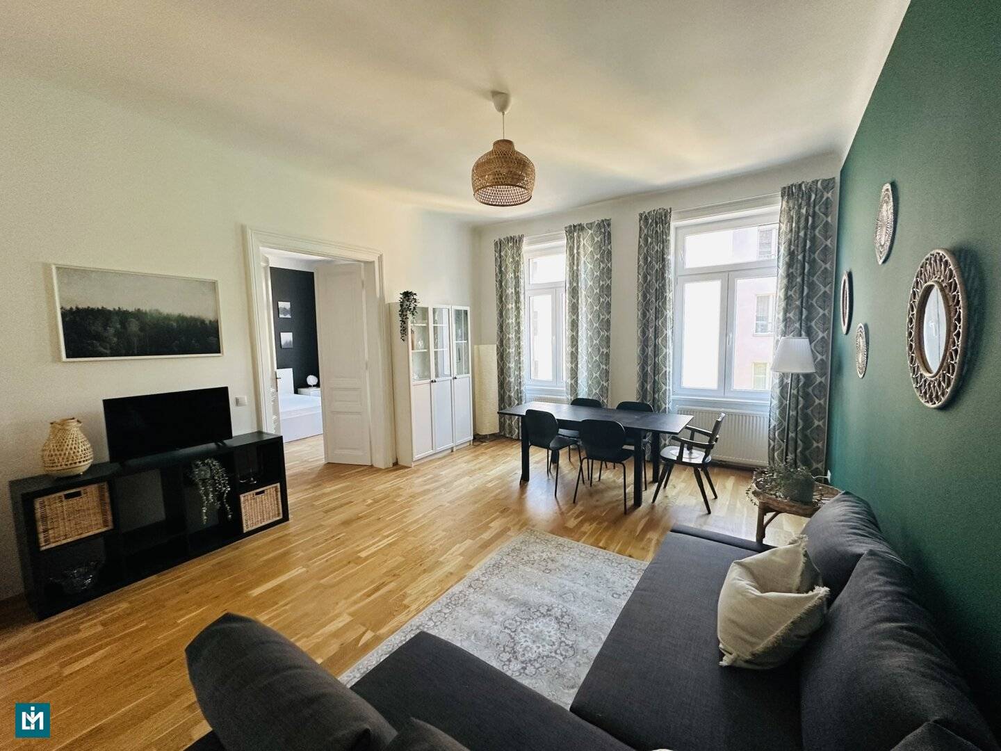 Furnished 3-room apartment in prime location
