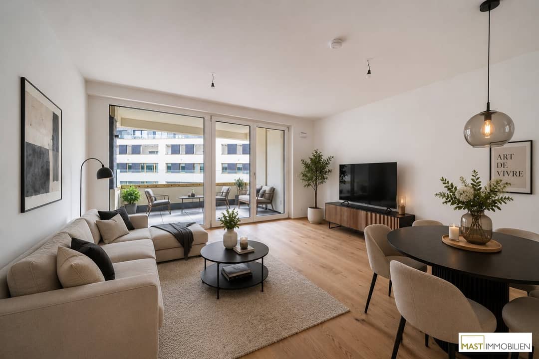Neubauwohnung mit Loggia und Balkon beim Hauptbahnhof
