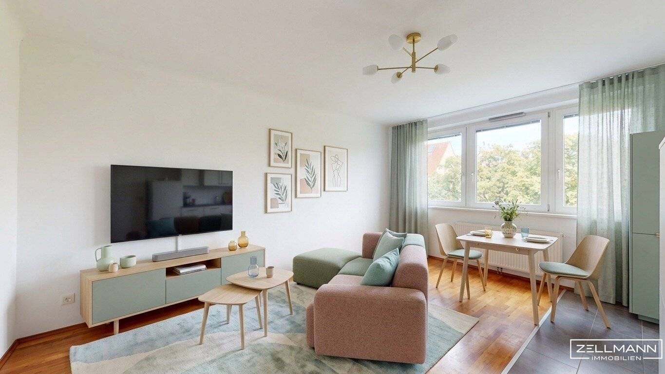 Helle Dachgeschosswohnung in Döbling mit Hausgarten und Kellerabteil
