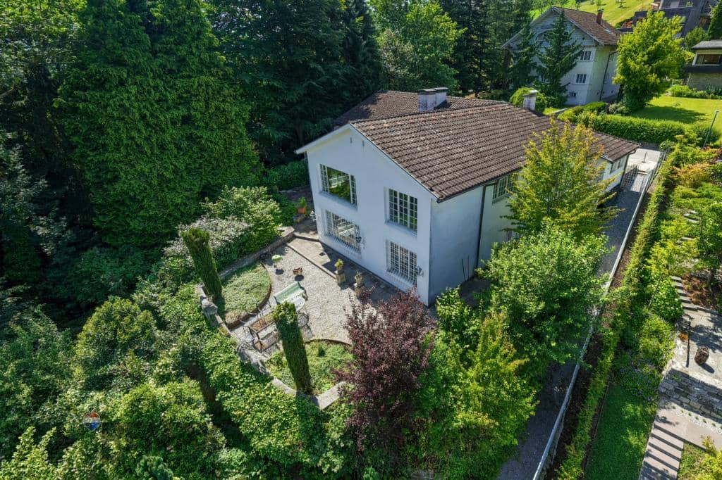 Single family home with marble floors fireplace and panoramic views above Feldkirch
