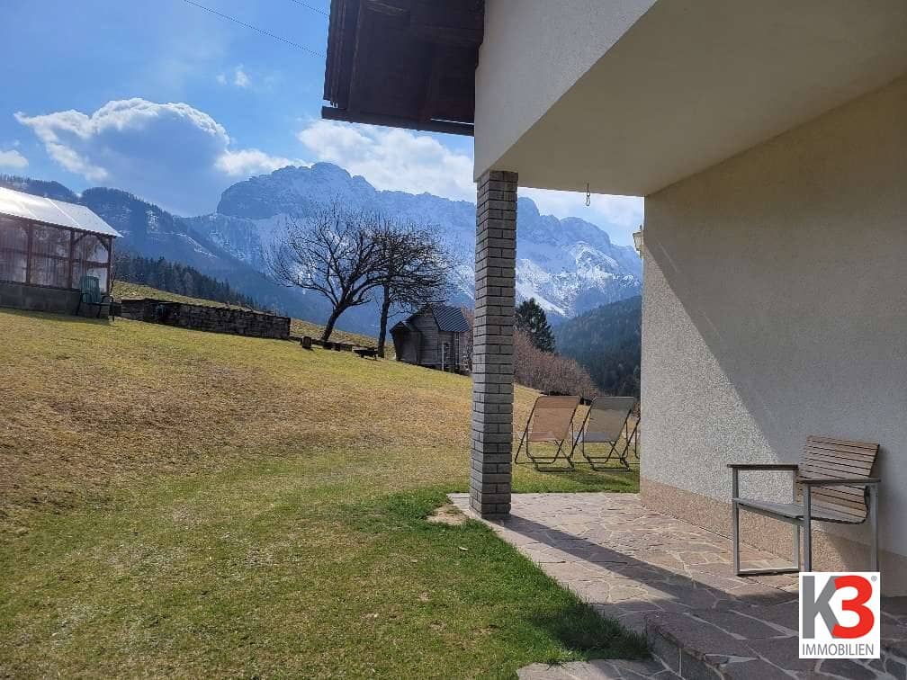 Einfamilienhaus mit Garten und Alpenpanorama am Koschutaberg