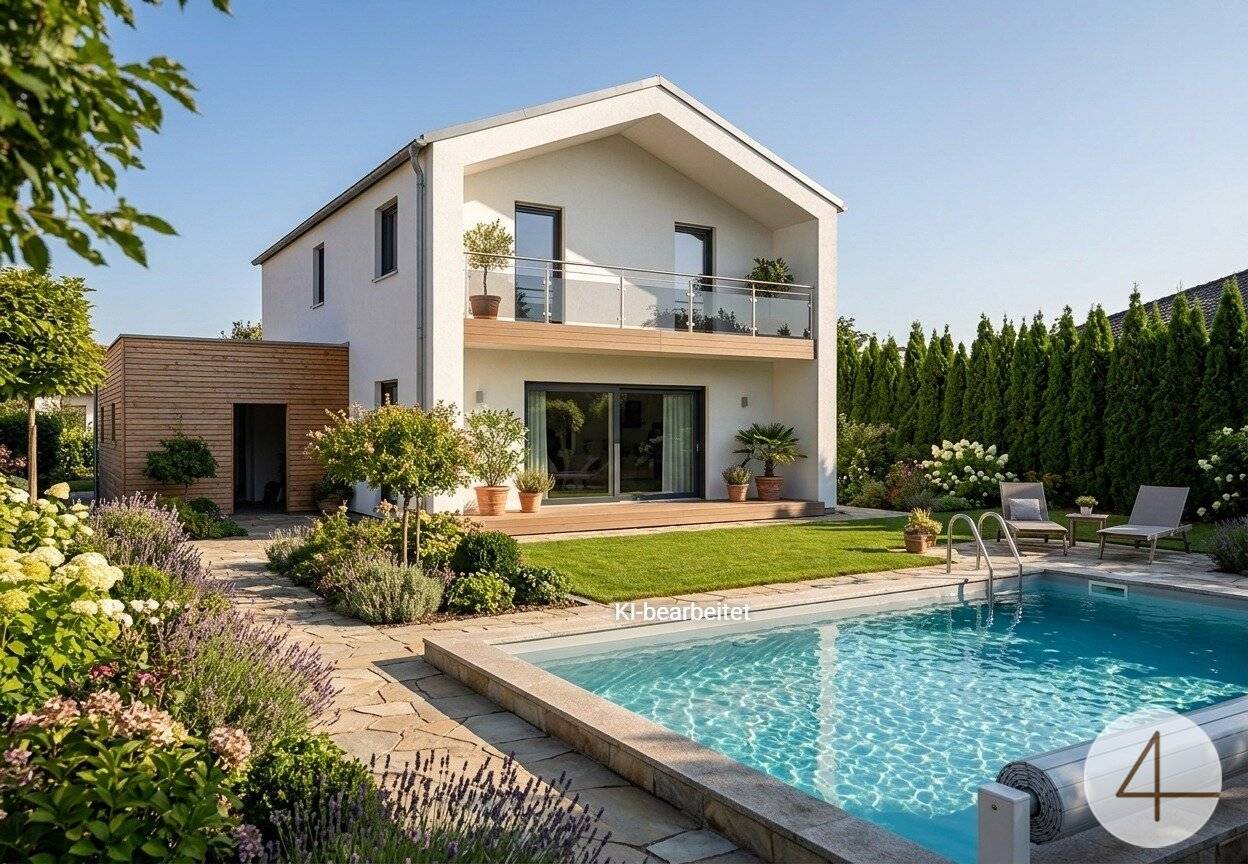 Chalet mit Terrasse und offenem Wohnbereich