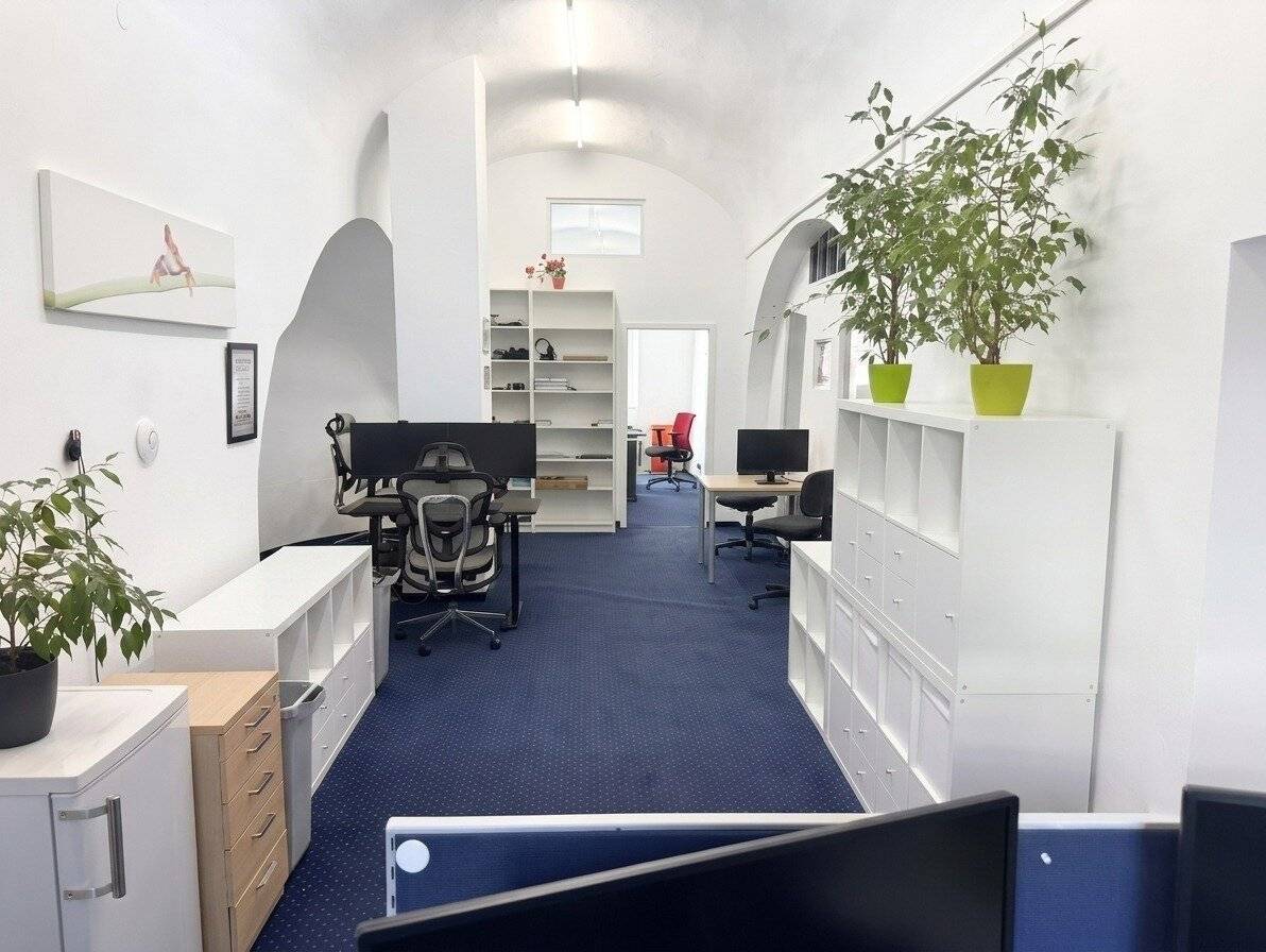 Bright Office with Garden Terrace and Grill Area