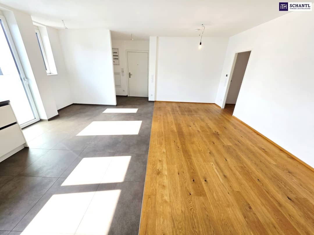 Dachgeschosswohnung mit Innenhofblick und Fußbodenheizung