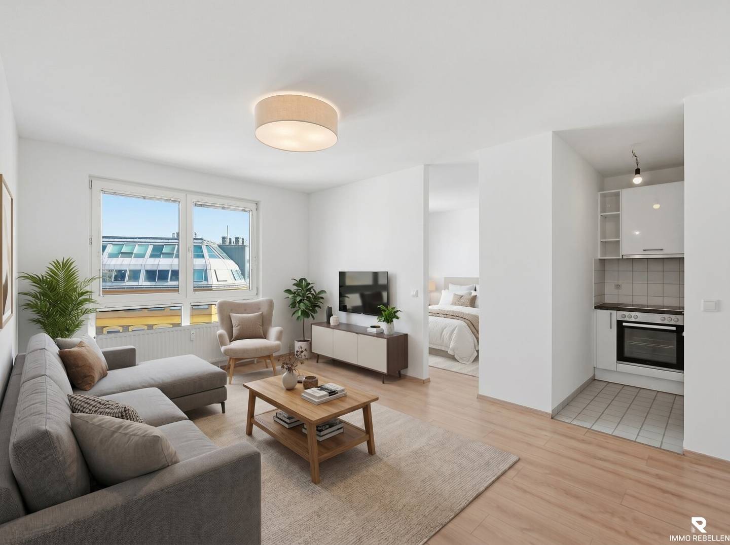 Kompakte Wohnung mit Parkett und Einbauküche in Favoriten