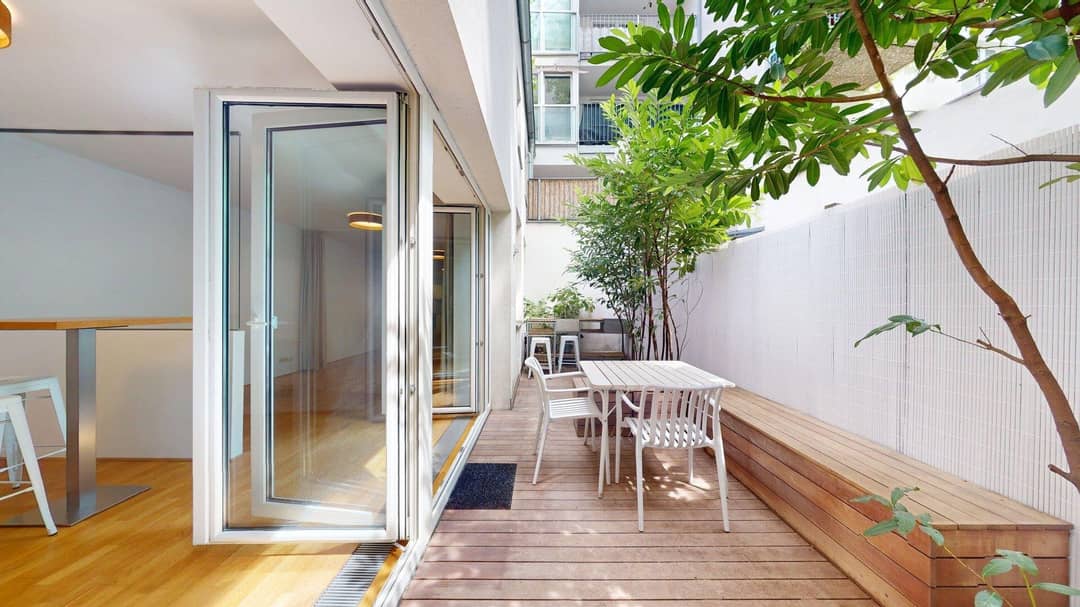 Office loft with landscaped courtyard terrace