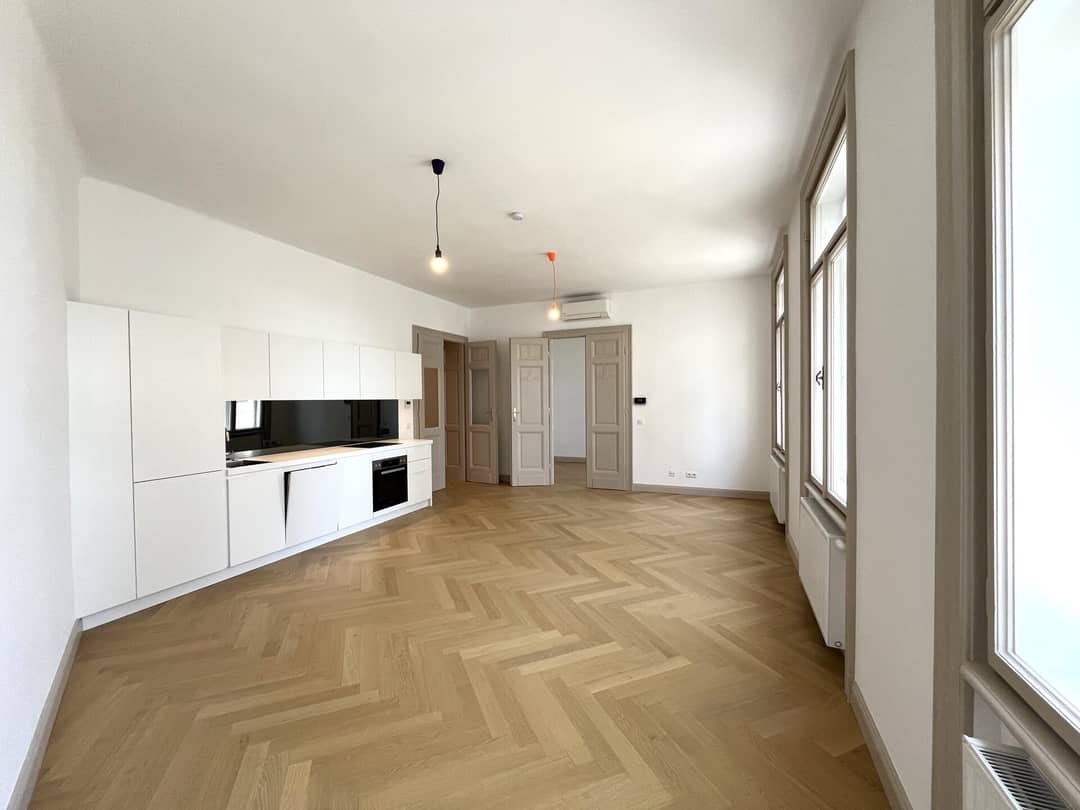 Apartment with open kitchen on Mariahilfer Straße