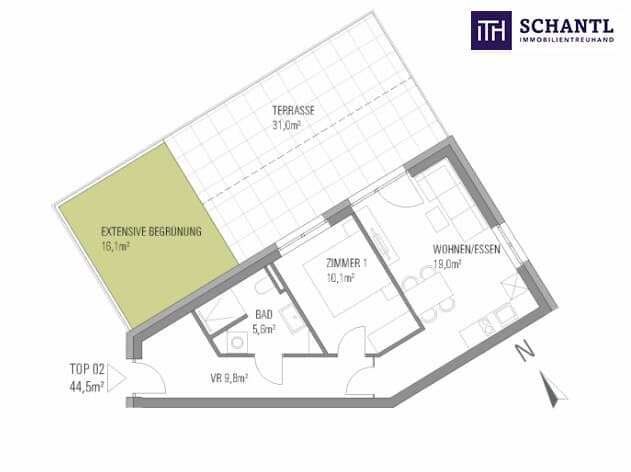 Neubauwohnung mit großer Terrasse und Garten in Graz Eggenberg