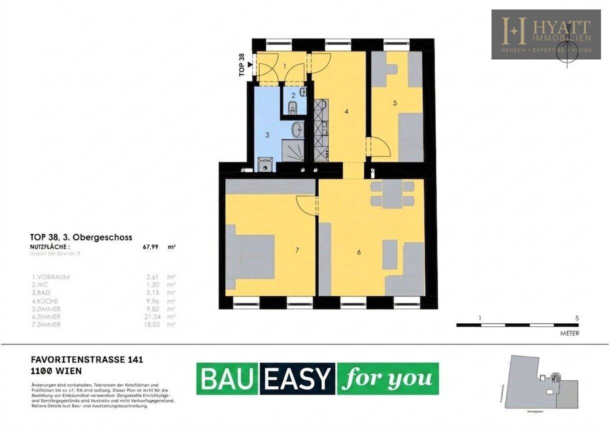 Renovated apartment with air conditioning and terrace in courtyard setting