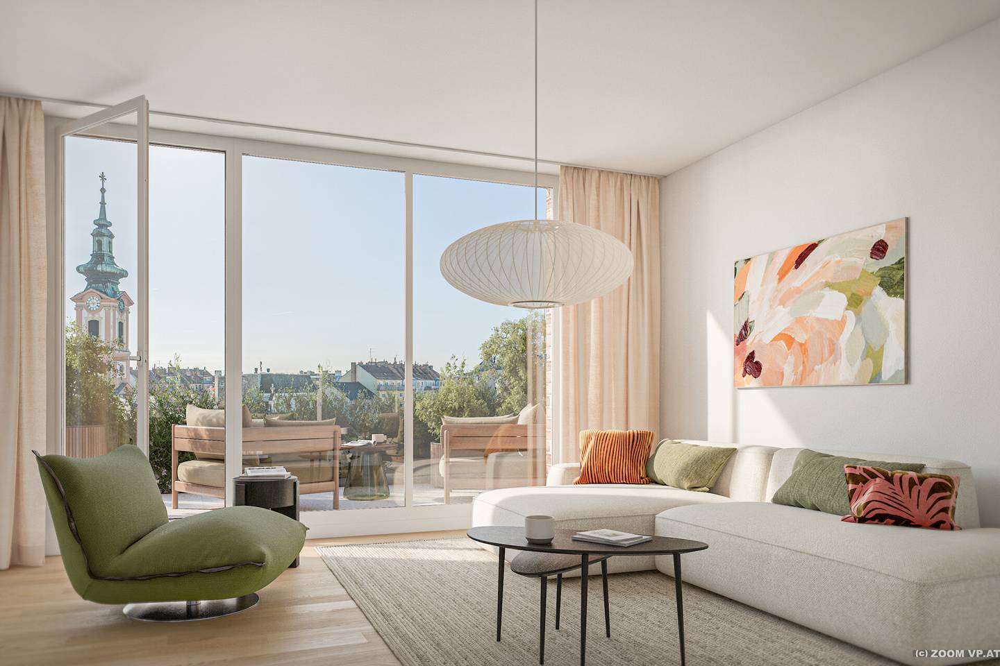 Apartment at Hauptplatz with loggia and west orientation