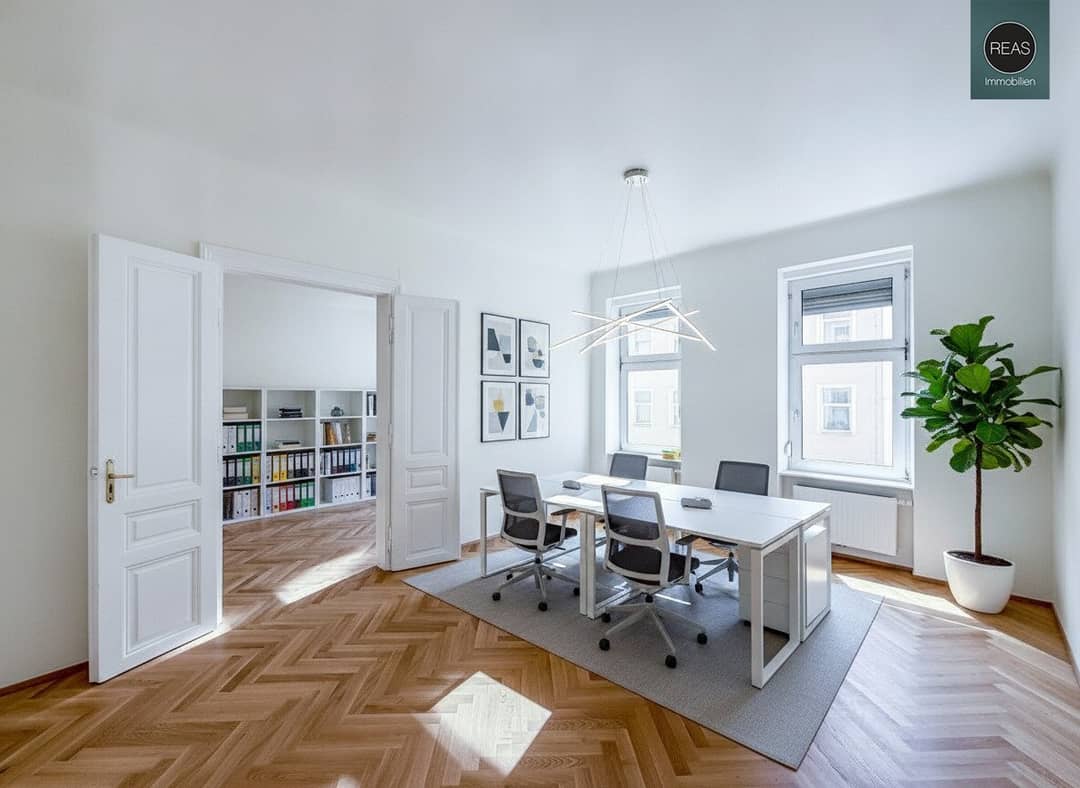 First occupancy office with fitted kitchen in renovated period building with elevator