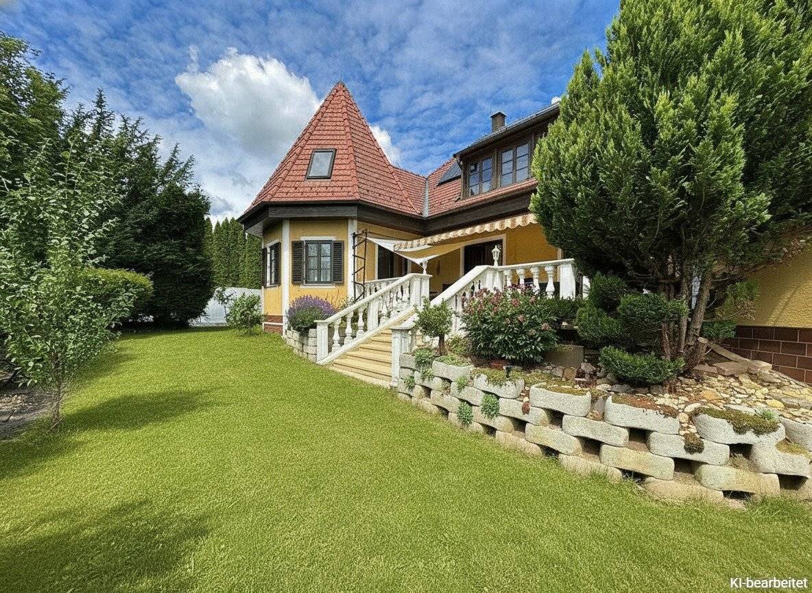 Representative House with Pool and Garden