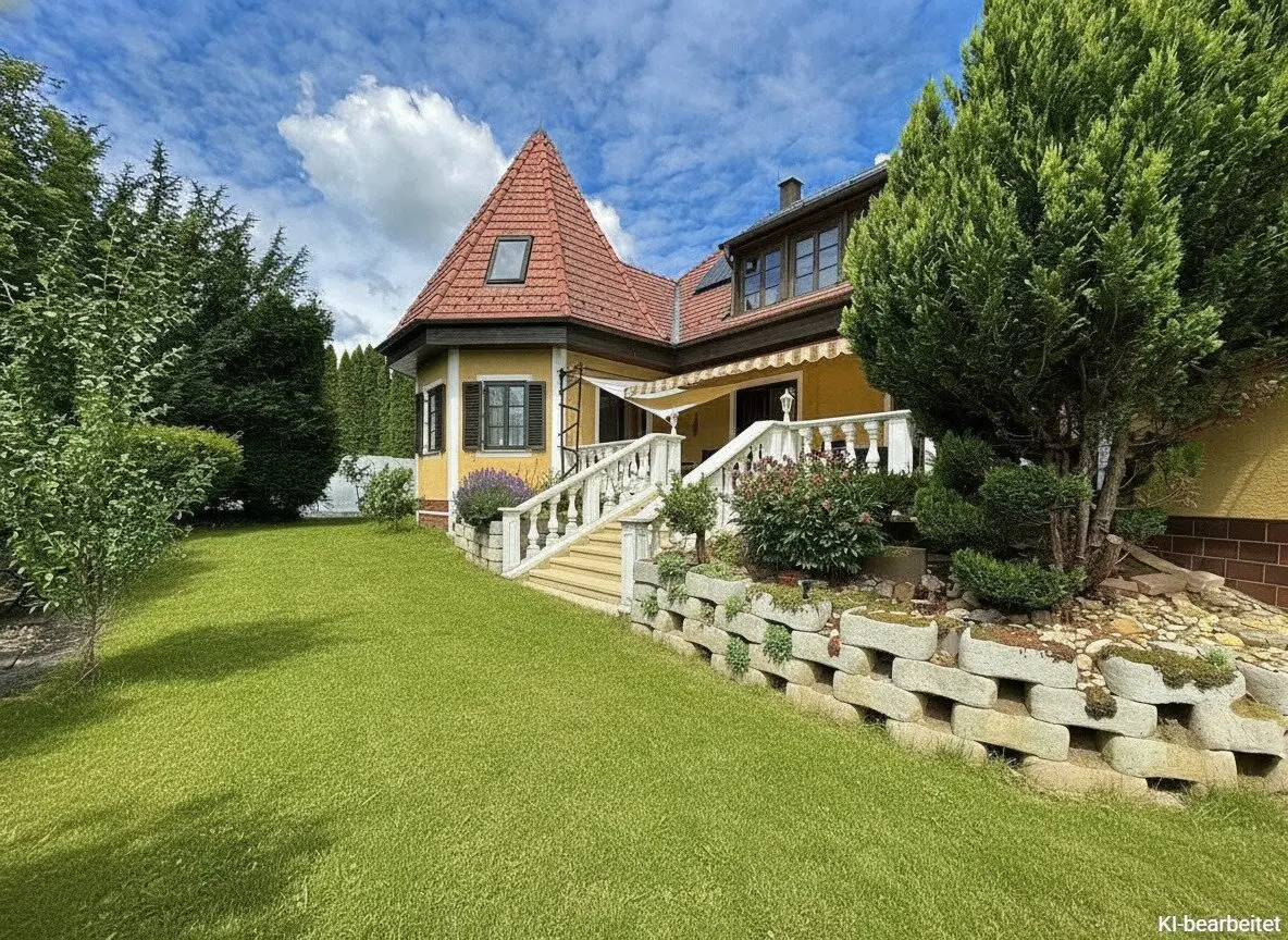 Repräsentatives Wohnhaus mit Pool und Garten