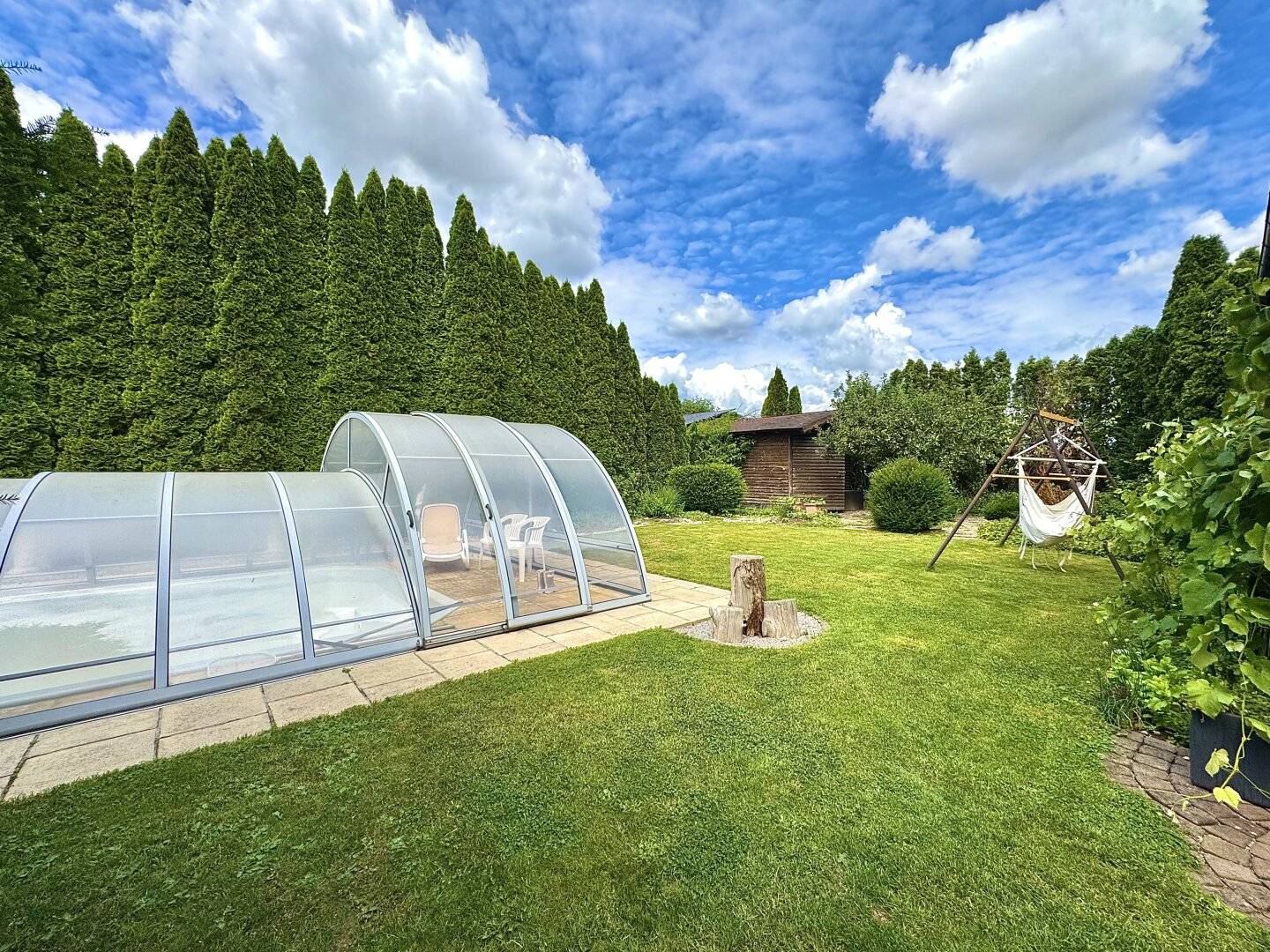 Representative House with Pool and Garden