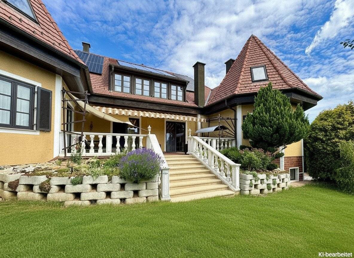 Representative House with Pool and Garden