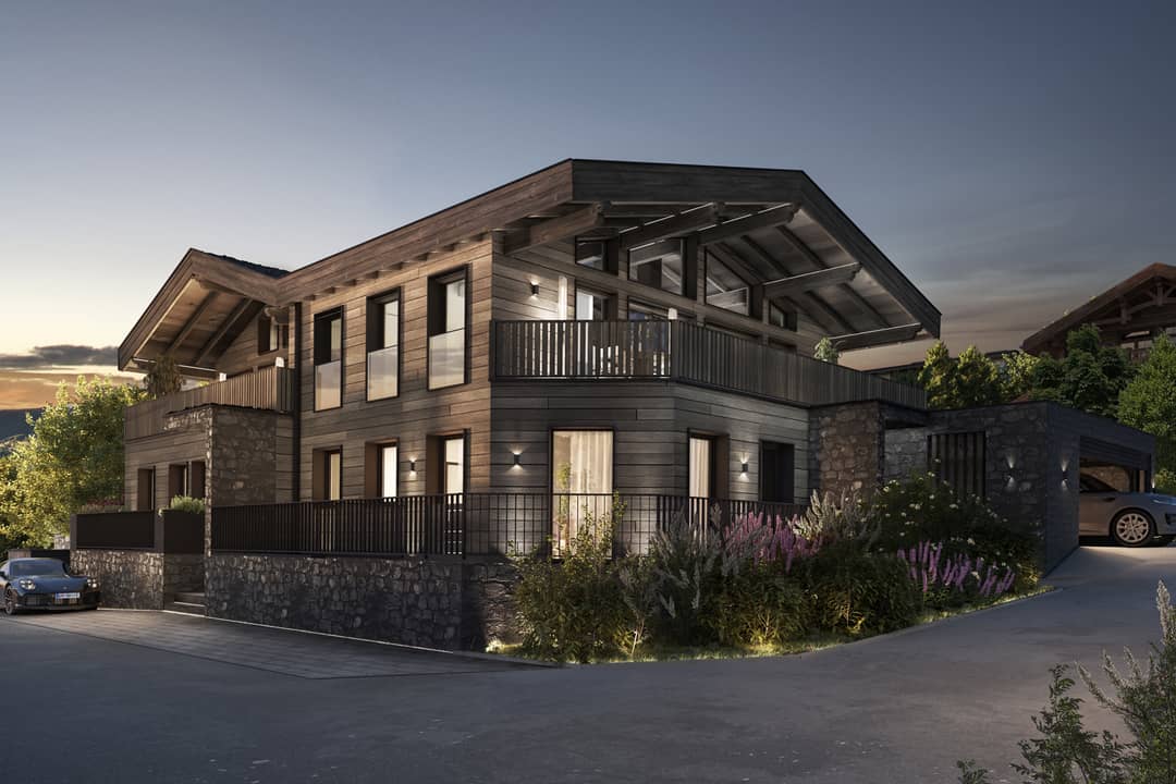 Chalet mit Panoramablick und Ski in Ski out Lage