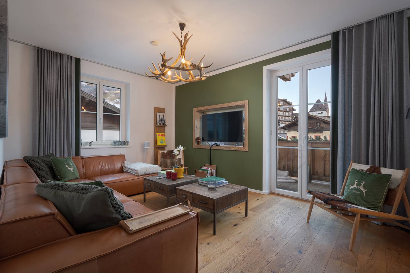 Stadtwohnung mit Balkon und Kamin in Kitzbühel