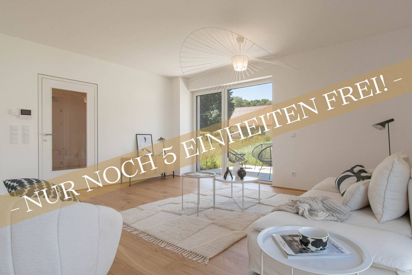 Garden apartment with terrace and view over Linz
